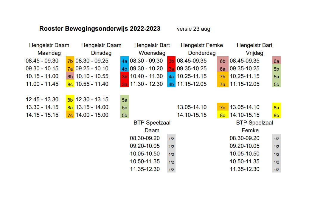rooster bewo achthoek